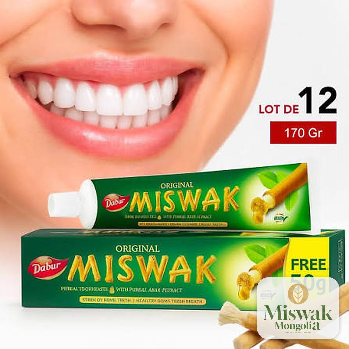 Dabur Miswak шүдний оо — бөөний багц | Miswak Mongolia